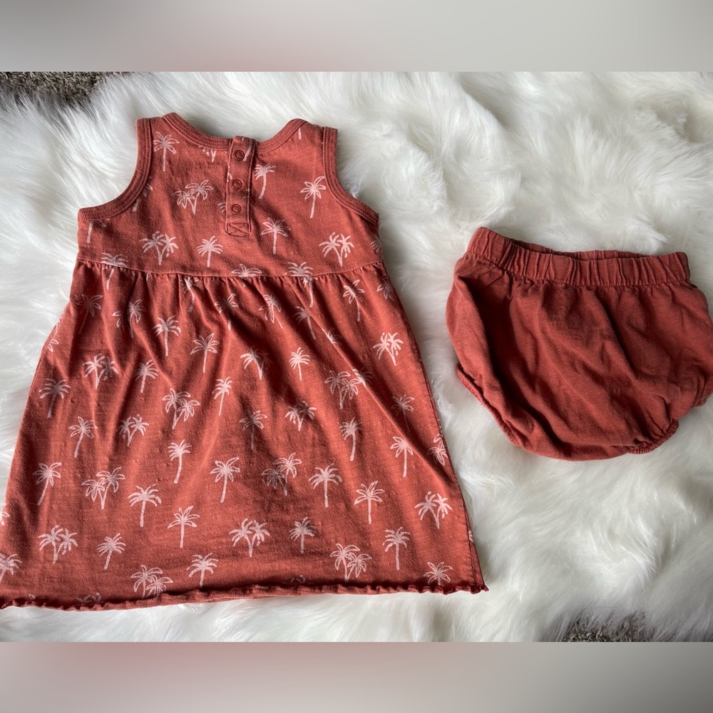 Little Co. by Lauren Conrad Organic Cotton Palm Tree Tank Dress & Bloomers 18M - Picture 5 of 5